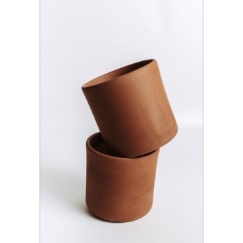 Maceta cilindro terracota -...